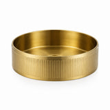 Alia Stainless Steel Fluted Grooved Basin