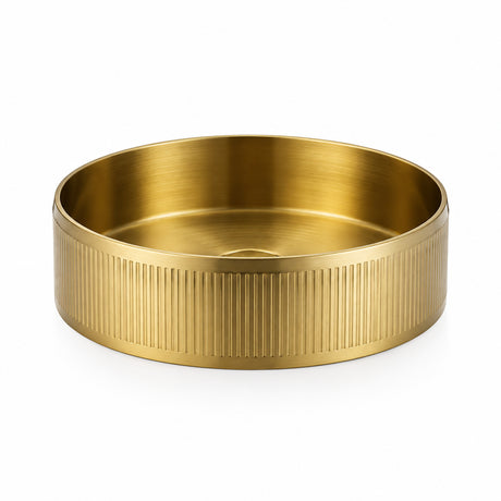 Alia Stainless Steel Fluted Grooved Basin