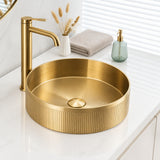 Alia Stainless Steel Fluted Grooved Basin