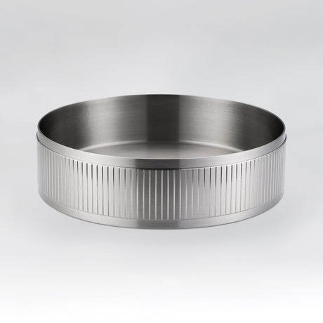Alia Stainless Steel Fluted Grooved Basin
