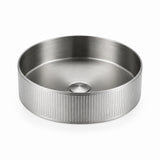 Alia Stainless Steel Fluted Grooved Basin