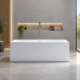 Brooklyn Multi-fit-free Gloss White Freestanding Bath - 1400mm