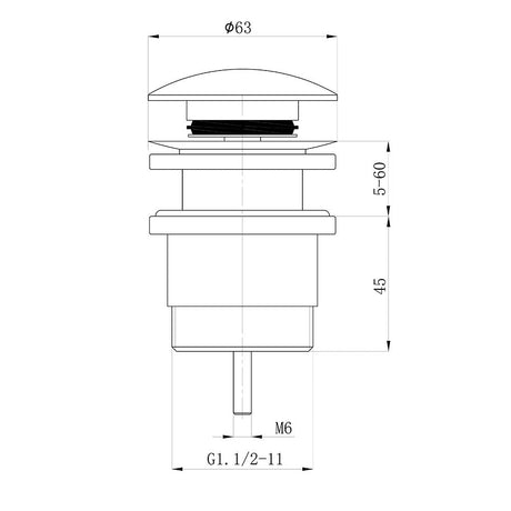 Pop-up Waste Basin Universal 32/40mm – view 9