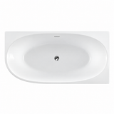 Vienna Egg Gloss White Corner Freestanding Bath Right Hand - 1700mm