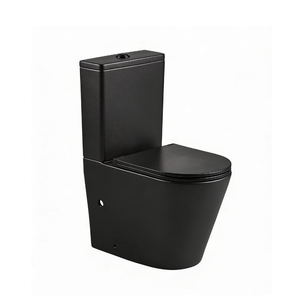 Damian Rimless Flush Toilet Suite – Matte Black