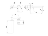 Sulu Ii Wall Basin Mixer Trim Kits With Separate Cover Plate – view 6