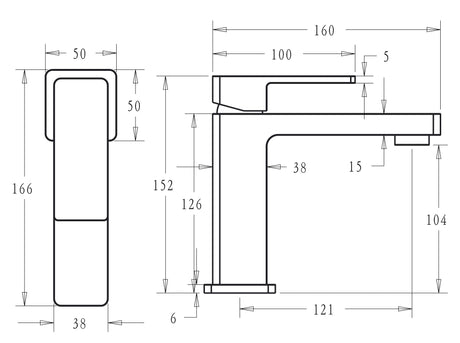 Ceram Basin Mixer – view 4