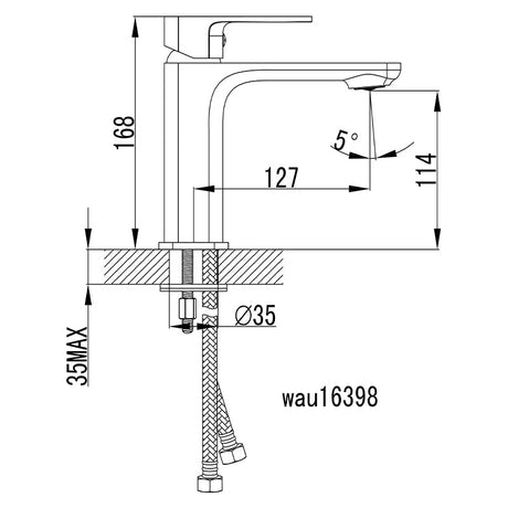 Seto Basin Mixer Lead Free – view 4