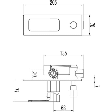 Seto Wall Mixer Diverter – alternate view