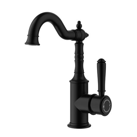 Clasico Tall Basin Mixer Hook Spout – view 4