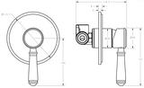 Clasico Wall Mixer Trim Kit – view 5