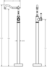 Clasico Bath Mixer Freestanding – view 5