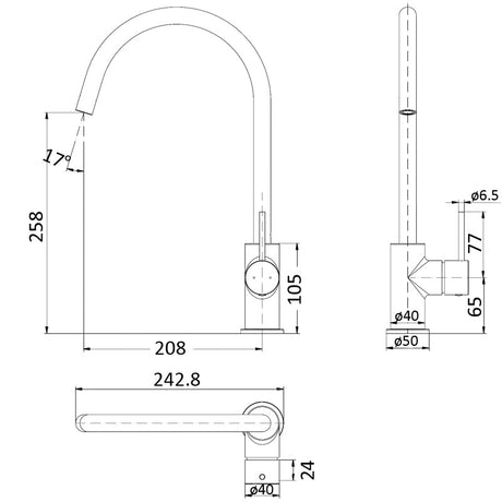 Hali Sink Mixer Lead Free – view 6