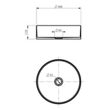 SS360BG - 360x360x110mm Stainless Steel Brushed Gold Above Counter Basin – alternate view