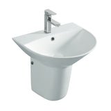 WHP510 - 510x420x175mm Gloss White Wall Hung Basin With Integral Shroud