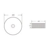 FL400MW - 400x400x125mm Matte White Above Countertop Basin – view 4