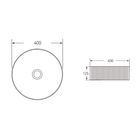 FL400MW - 400x400x125mm Matte White Above Countertop Basin – view 4