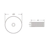 FL400MB - 400x400x125mm Matte Black Above Countertop Basin – view 4