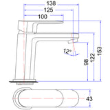 Cora Basin Mixer Lead Free – detail view