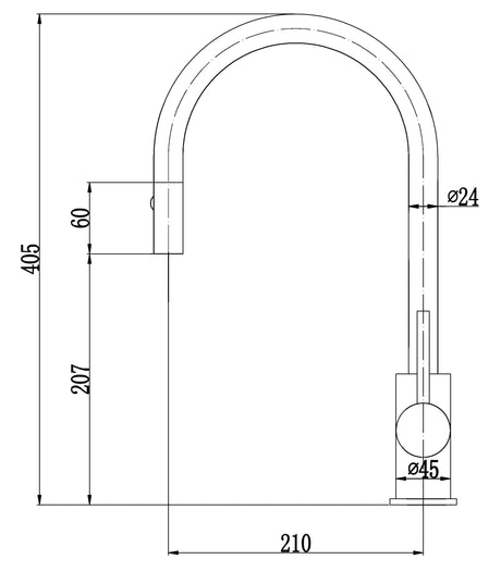 Otus New Pull Out Sink Mixer Lead Free – view 6