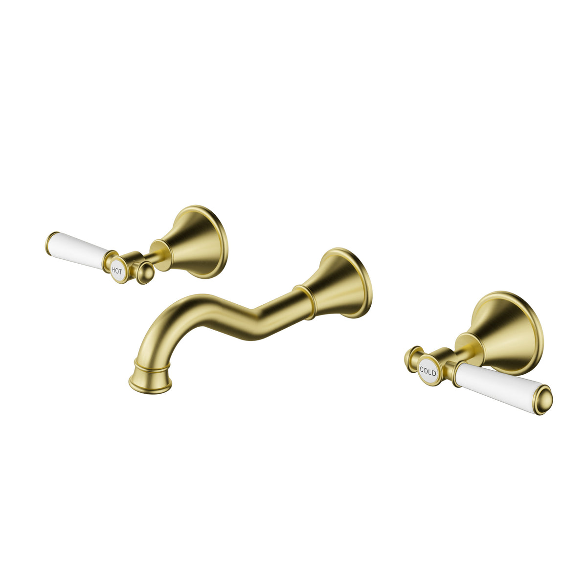 Clasico Bath Tap Set / Ceramic Handle Lead Free – alternate view