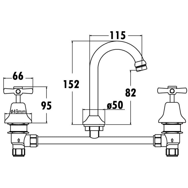 Penz Basin Set Lead Free – alternate view