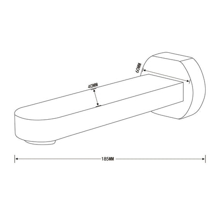 Yale Spout 185mm – alternate view