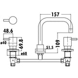 Pjk Basin Set 1/4 Turn Lead Free – alternate view