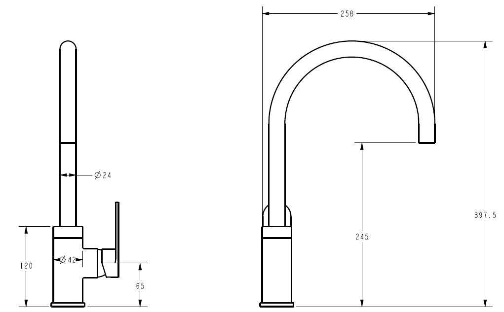 Sora SS Sink Mixer – view 6