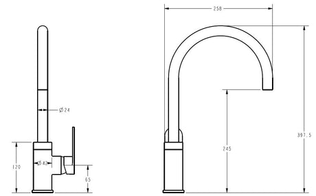 Sora SS Sink Mixer – view 6