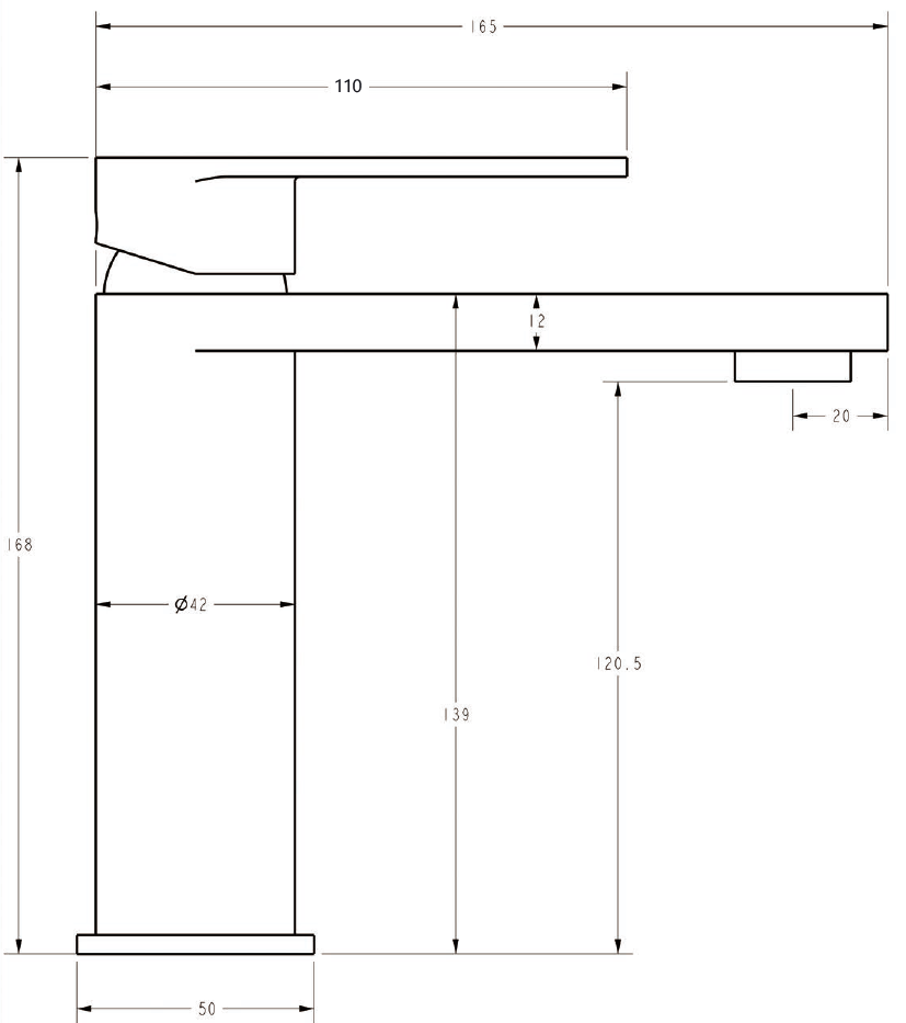 Sora SS Basin Mixer – view 6