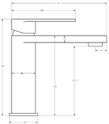Sora SS Basin Mixer – view 6