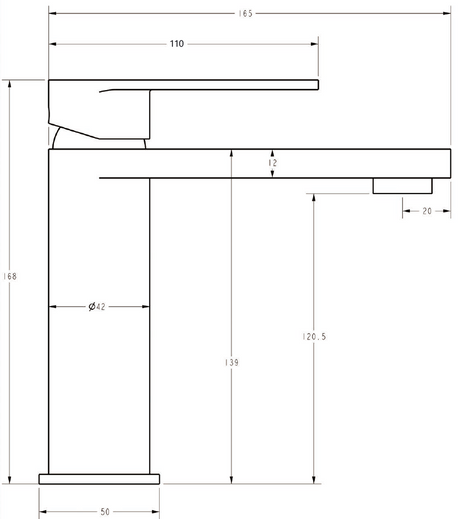 Sora SS Basin Mixer – view 6