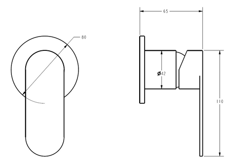 Sora SS Wall Mixer Trim Kits – view 6