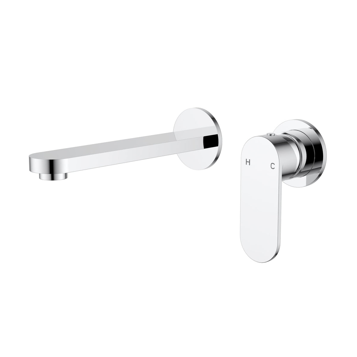 Sora SS Wall Basin Mixer Trim Kits With Separate Back Plate – detail view