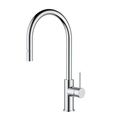Otus Slimline SS Gooseneck Pull-Out Sink Mixer In Brushed ss304 – view 4