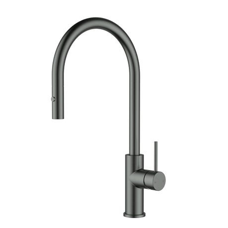Otus Slimline SS Gooseneck Pull-Out Sink Mixer In Brushed ss304 – view 5