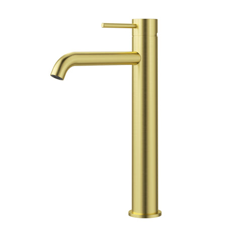 Otus Slimline SS304 Basin Mixer High Rise Curved Spout – detail view
