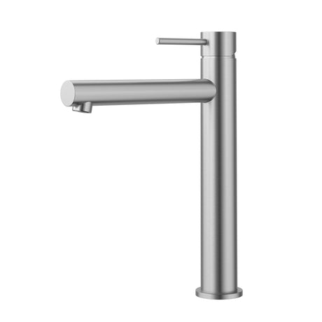 Otus Slimline SS304 Basin Mixer High Rise Straight Spout