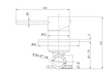 Otus Slimline SS304 Wall Mixer Body – alternate view