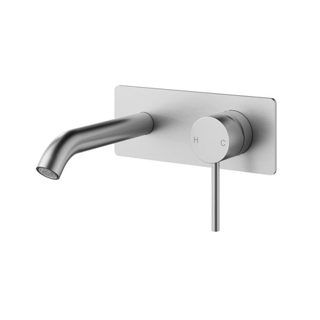 Otus Slimline Ss Wall Basin Mixer Trim Kits 220 mm Spout