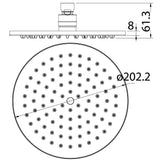 Cora Shower Head Round 200mm – view 6