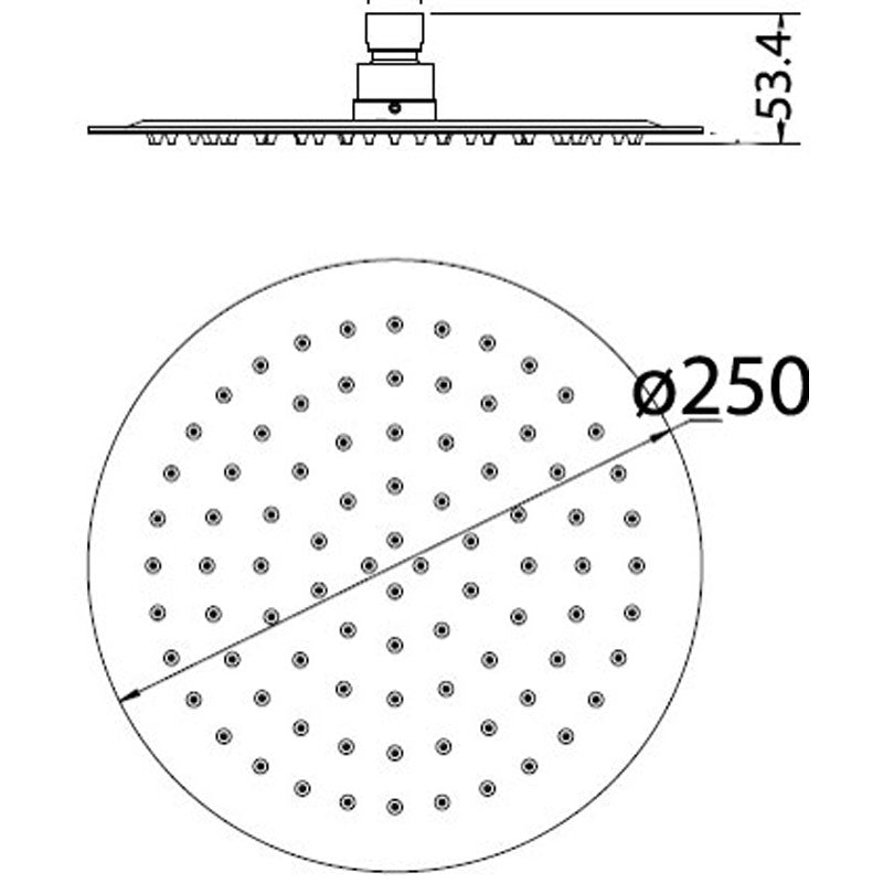 Dove Shower Head Round 250mm – view 8