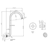 Clasico Gooseneck Shower Arm – view 5