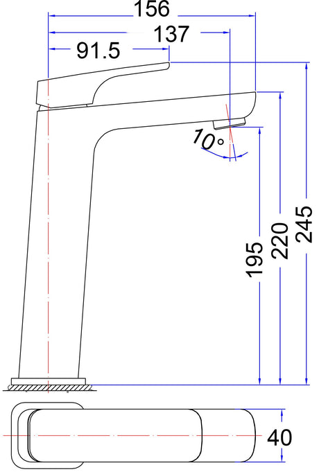 Eden Basin Mixer High Rise – view 4