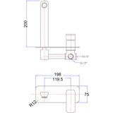Eden Wall Basin Mixer Set Lead Free – view 4