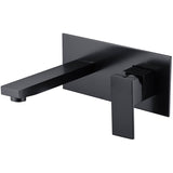 Rosa Rectangle Handle Wall Basin Mixer Lead Free – alternate view