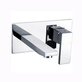 Rosa Rectangle Handle Wall Basin Mixer Lead Free