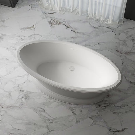 Hampshire Matte White Freestanding Bathtub - 1700mm