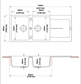 Carysil Enigma D200 - 1180 x 500 x 200mm
